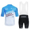 Set Fietsshirt + Korte Koersbroek 2024 Decathlon Ag2r Blauw Wit